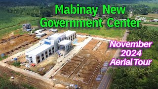 New Mabinay Government Center Aerial Tour  November 2024  Negros Construction Projects Update [upl. by Aronel]