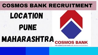 COSMOS BANK RECRUITMENT [upl. by Eartha749]