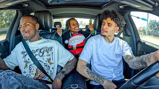 Singing LOUD Hood Christmas Carols In The Car With Loaded amp Jordan [upl. by Sharl]