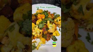 How to make perfect Air Fryer roasted vegetables shorts health food airfryer [upl. by Nigrom892]