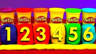 PlayDoh Eggs Learn Numbers Cars Disney My Little Pony Peppa Pig Teletubbies Hello Kitty McQueen [upl. by Joon110]