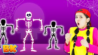 Funny Dance With Skeleton  Kids Songs amp More  BisKids World [upl. by Esyned624]