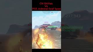 Testing the Myth CN ShiYan vs FGS Admiral Graf Spee [upl. by Yeltneb527]