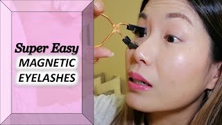 MAGNETIC EYELASHES  HACKS FOR SUPER EASY APPLICATION  VS ARDELL MAGNETIC EYELASHES [upl. by Suisyola]