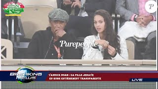 Yannick Noah  Sa fille Jenaye en robe entièrement transparente [upl. by Maryjo119]