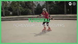 How to learn forward CROSSOVERS  Inline skating tutorial [upl. by Pincince]