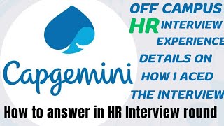 My capgemini hrinterview experience capgeminijobs capgeminioffcampus  I thought I messed up🤔☹ [upl. by Swee]