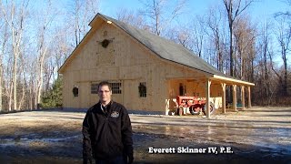 Barn Tour Saratoga Post and Beam Barn Built by The Barn Yard amp Great Country Garages [upl. by Ymrots]