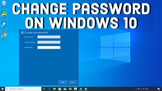 How To Change Password In Windows 10 [upl. by Tegirb786]