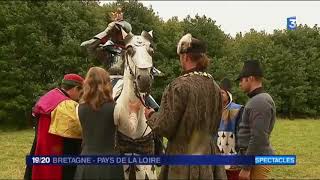 Tournoi de lOrdre de SaintMichel une joute historique écuyers de lhistoire [upl. by Ylrebmit]