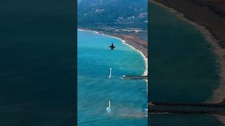 Viper Solo Türk F16 Jet Beachside Air Show  Stunning Coastal Aerobatics [upl. by Cahra]