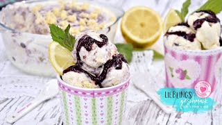 selbstgemachtes erfrischendes ❄🍋Zitroneneis 🍋❄ OHNE EISMASCHINE Meine Backbox Lieblingsgeschmack [upl. by Sisson]