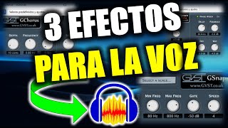 EFECTOS VST ¡GRATIS para la VOZ en AUDACITY [upl. by Droffilc937]