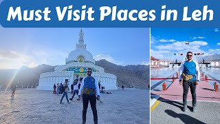 Must Visit Places in Leh  Ladakh  Vlog  Best places to Visit in Leh  Hall Of Fame  Shanti Stupa [upl. by Solon719]