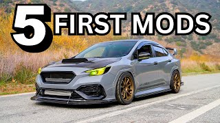 The 5 First Mods You Have To Do To Your 2022 Subaru WRX [upl. by Daniell]