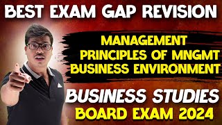 Business studies Best Exam Gap Revision  Chapter 1 to 3  class 12 Business studies Board exam 2024 [upl. by Hctud]