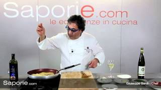 Filetti di pesce persico con Vermentino di Gallura e pomodorini Pachino  Chef Beppe Sardi  Saporie [upl. by Pierro]