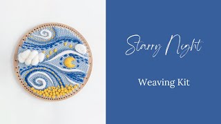 Starry Night Weaving Kit from Start to Finish Timelapse [upl. by Richard]