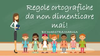 Regole ortografiche classe seconda primaria [upl. by Carilla]