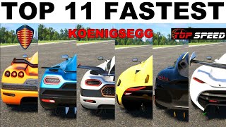 Top 6 Fastest Koenigsegg Cars in The Crew 2 2022 Update [upl. by Trebla]