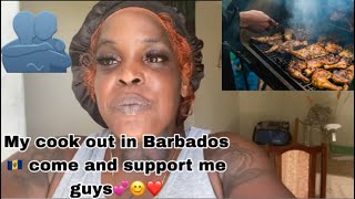 My cookout in Barbados 🇧🇧 come and support me💕😊🙏🏼support cooking famlife shortvideo [upl. by Arratoon918]