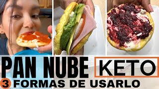 🍞Pan Nube KETO con solo 3 ingredientes ¡Ideal para la dieta keto [upl. by Barrie]