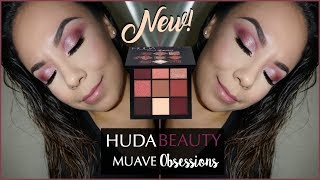 New Huda Beauty Mauve Obsessions Tutorial First Impressions Tutorial [upl. by Palocz]