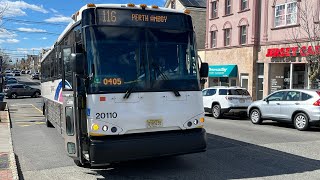 NJ Transit On Board 2020 MCI D4500CT 20110 On Bus Route 116 Southbound 04072024 [upl. by Shermy]