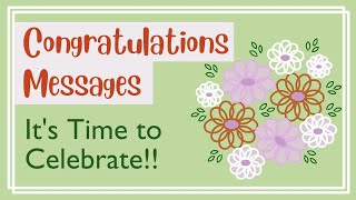 Congratulations Message for graduation  Congratulations video message  for achievement [upl. by Bayly808]