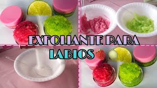 Cómo hacer exfoliante para labiosHow To Make Lip Scrub🍈🍓 pasó a pasostep by step lipScrub [upl. by Narot]