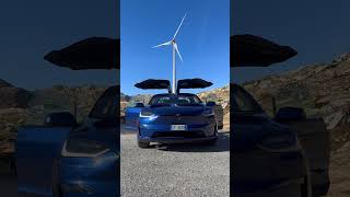 Tesla Model X powered by the wind [upl. by Zach592]