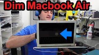 How To Fix Macbook Air 2017 a1466 No Backlight [upl. by Patrich]