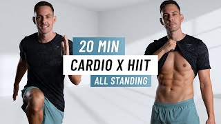 20 Min Intense HIIT Workout For Fat Burn  ALL STANDING  No Equipment Home Workout [upl. by Roderica140]