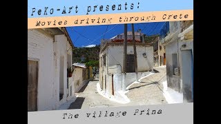 Kreta  Crete  Driving through the village Prina [upl. by Conrade370]