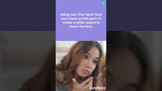 How to Insert Contact Lenses Lenstores StepbyStep Guide eyes contactlenses [upl. by Htes]