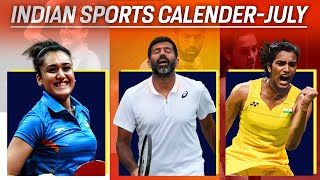 Indian Sports Calendar for July 2023 Major tournaments events to follow this month [upl. by Ahkeber650]