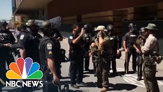 An Inside Look At The Growing Militia Movement  NBC News NOW [upl. by Oiracam]