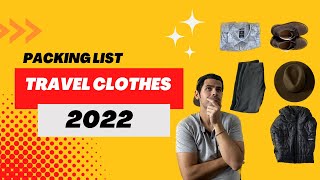 Minimalist Packing for Beginners Best Travel Clothes 2023 [upl. by Raf]