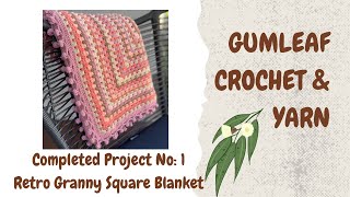 Inspo Video No1 Retro Style Granny Square Blanket 🧡 [upl. by Tumer]