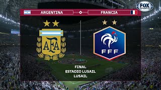 ARGENTINA VS FRANCIA 🔴 MUNDIAL QATAR 2022 PARTIDO COMPLETO RELATA MARIANO CLOSS  AUDIO FDP USA [upl. by Dugald]