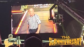 Le retour de Earl Hebner à Montréal The return of Earl Hebner in Montréal TNA slammiversary 2024 [upl. by Nessaj785]