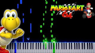 Mario Kart 64 Koopa Troopa Beach Piano Tutorial [upl. by Cirre]