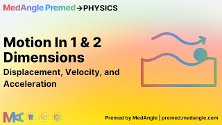 Motion in 1 and 2 Dimensions  Displacement Velocity and Acceleration  Premed by MedAngle [upl. by Yelats76]