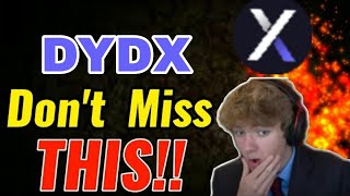 DYDX Coin News Today Dydx Price Prediction update Dydx crypto [upl. by Lonnie173]