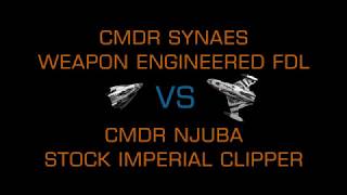 Elite Dangerous Fer De Lance VS Imperial Clipper [upl. by Coy]