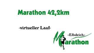 Tangermünder Elbdeichmarathon  Marathon 422km  virtueller Lauf [upl. by Barabbas271]