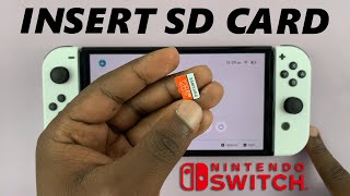 How To Install A Micro SD Card In The Nintendo Switch [upl. by Yrad]