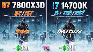 Core i7 14700K OC vs Ryzen 7 7800X3D  Test in 10 Games [upl. by Chin]