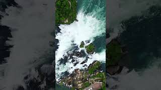 Stunning Drone Footage of Rhine Falls in Switzerland 🇨🇭🌊  Follow for More Scenic Views [upl. by Murton]