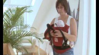 How to Use the Manduca Baby Carrier in Front Carry Position with cross straps [upl. by Bik]